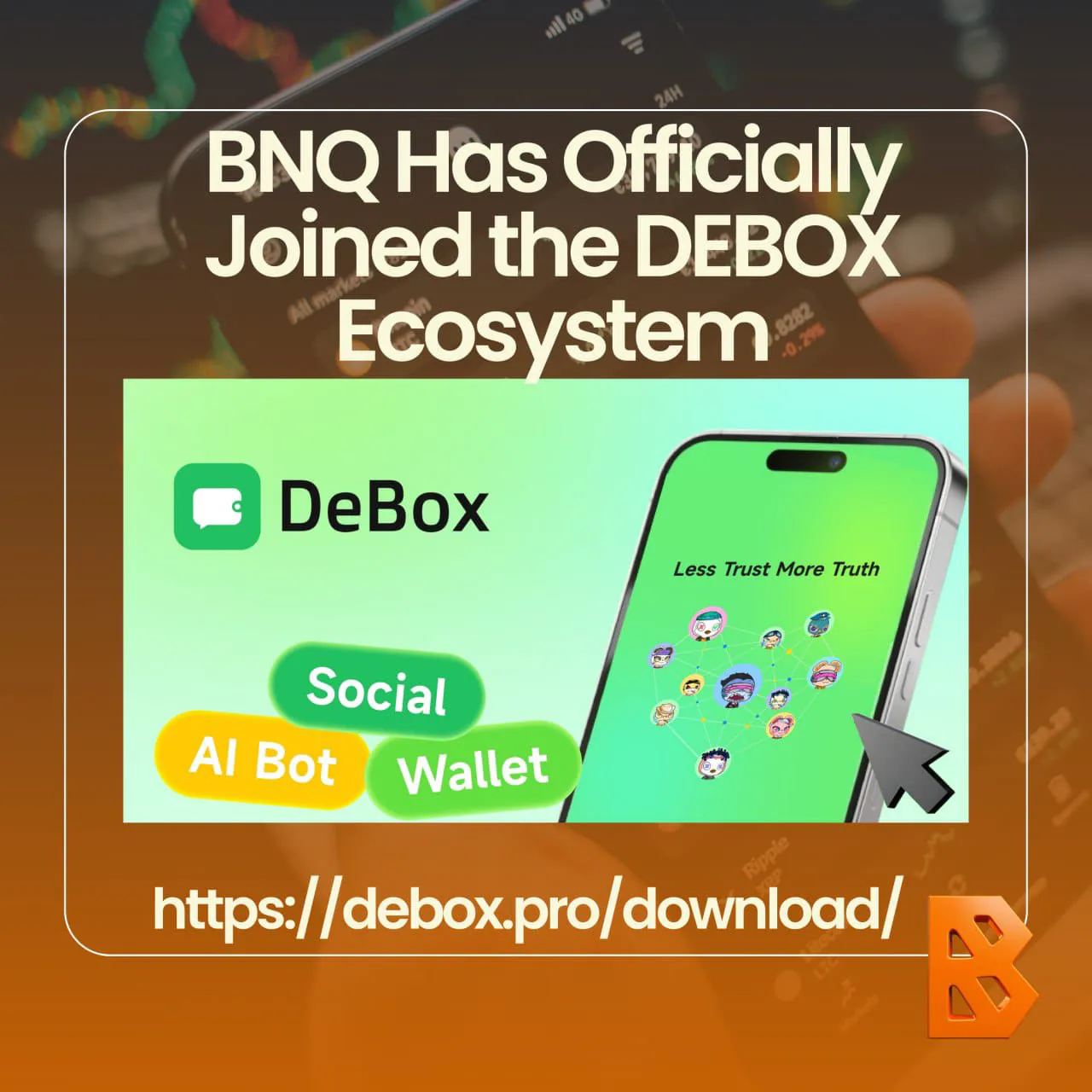 BNQ has officially joined the DeBox ecosystem