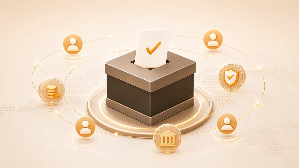 Governance & DAO ecosystem visual